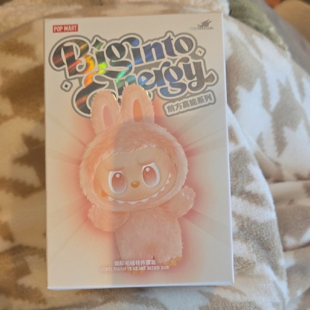 Pop Mart Energetic Bunny Plush Toy - Soft Pink